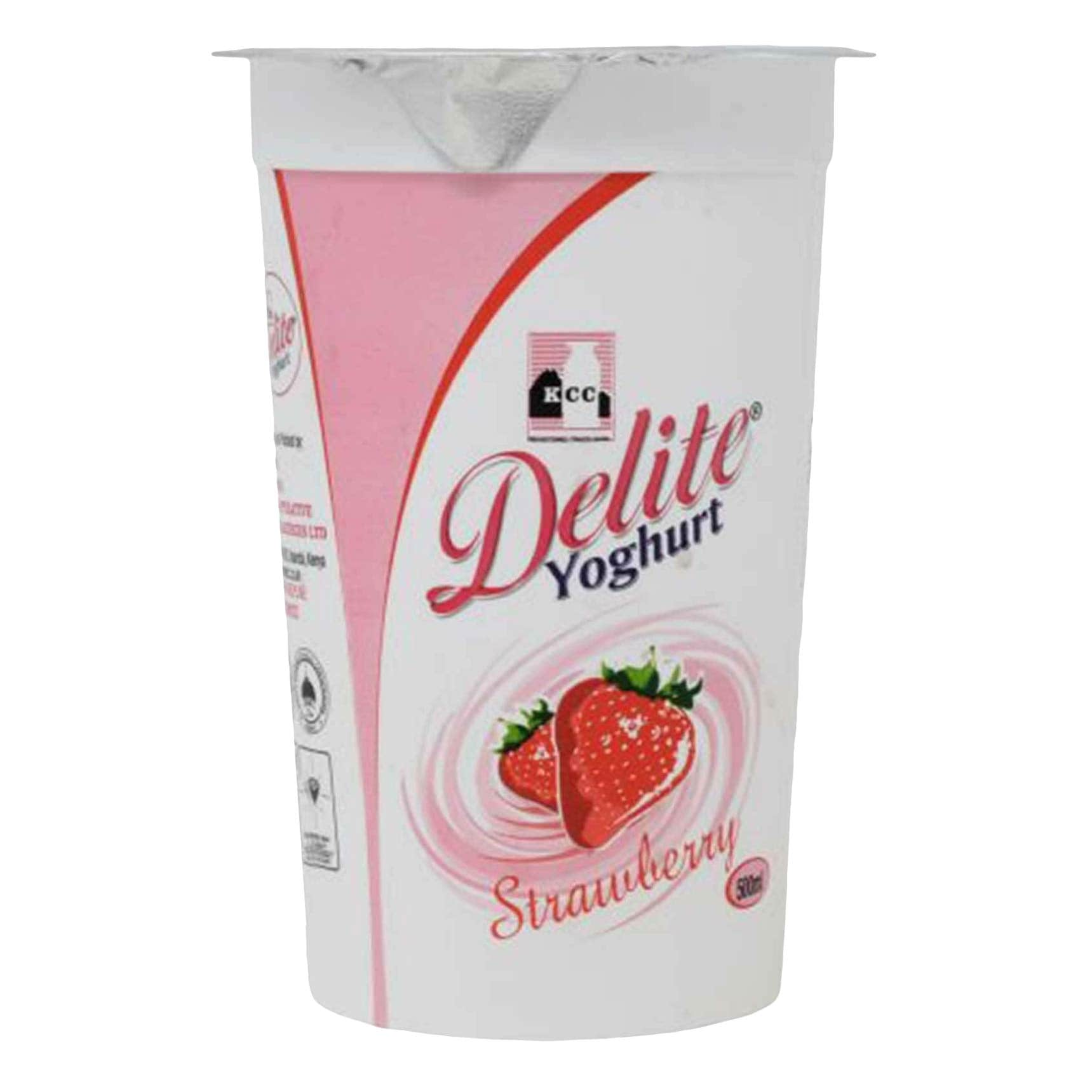 KCC DELITE STRAWBERRY YOGHURT CUP 500ML